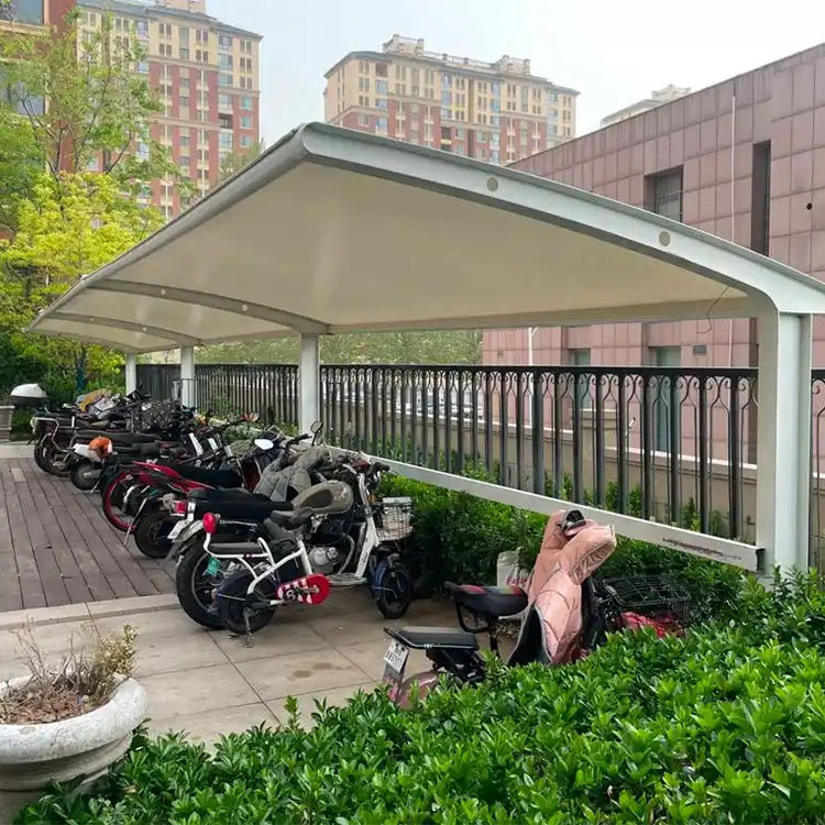 阿合奇县膜结构电动车棚